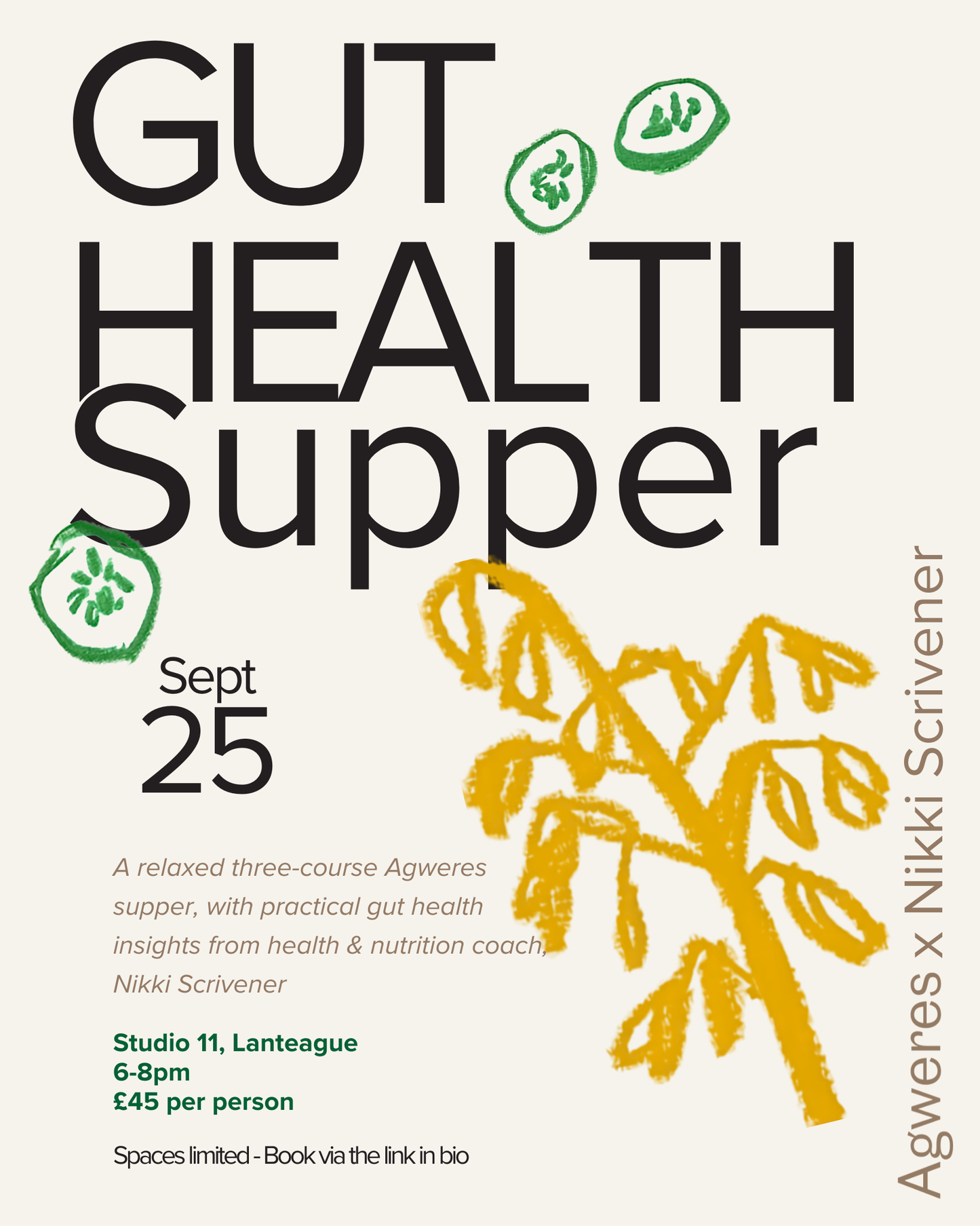 Gut Health Supper with Nikki Scrivener